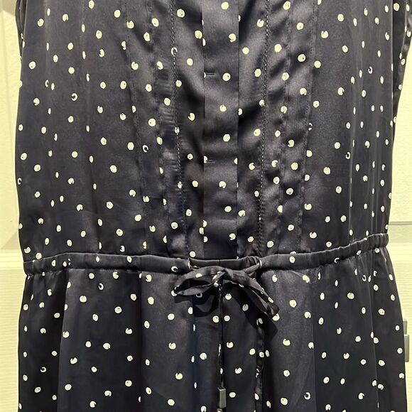Tommy Hilfiger Navy/White Cap Sleeve Knee Length Dress Size 8 - Picture 3 of 14